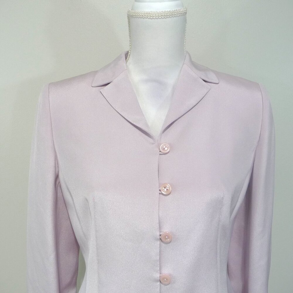 100% SILK SIZE 6P PETITE SOPHISTICATE BLAZER - Picture 4 of 12